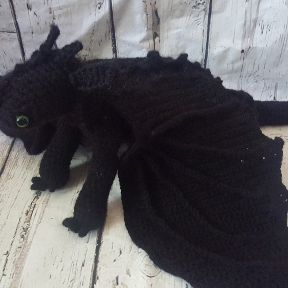 Toothless Crochet Dragon Amigurumi - Picture 14 of 15